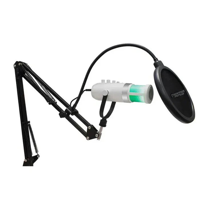Twisted Minds USB Microphone RGB - White - Tashqila Twisted Minds USB Microphone RGB - White - Tashqila